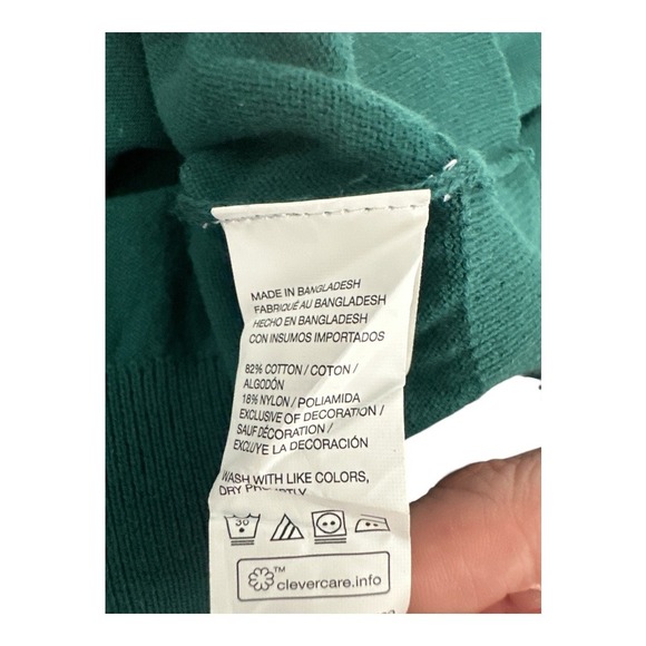 IZOD Men's Green Quarter Zip Sweater, Large - Picture 6 of 8